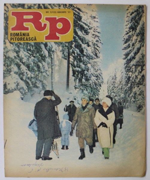 ROMANIA PITOREASCA , REVISTA LUNARA EDITATA DE MINISTERUL TURISMULUI , NR. 1 , IANUARIE  , 1983