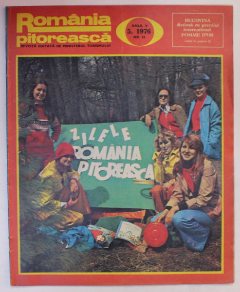 ROMANIA PITOREASCA , REVISTA LUNARA EDITATA DE MINISTERUL TURISMULUI , NR. 5, ANUL V ,  1976