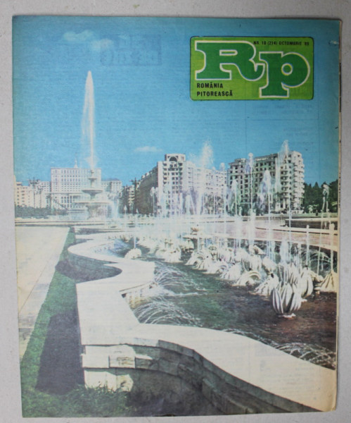 ROMANIA PITOREASCA , REVISTA LUNARA EDITATA DE MINISTERUL TURISMULUI , NR.10 , 1989