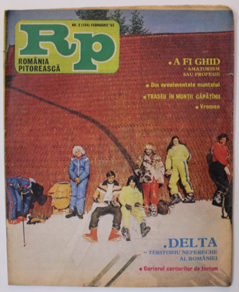 ROMANIA PITOREASCA , REVISTA LUNARA EDITATA DE MINISTERUL TURISMULUI , NR.2 , FEBRUARIE ,  1983