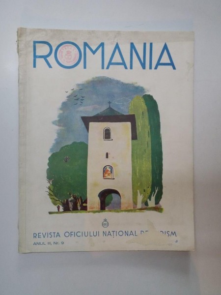 ROMANIA , REVISTA OFICIULUI NATIONAL DE TURISM , ANUL III , NR. 9 , SEPTEMVRIE 1938