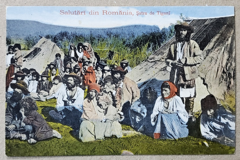 ROMANIA , SATRA DE TIGANI , CARTE POSTALA ILUSTRATA , INTERBELICA