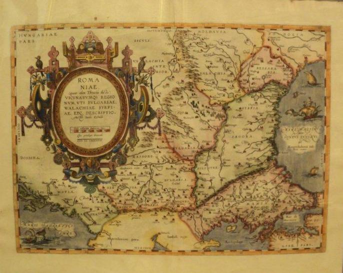 Romaniae Vicinarunqve Regionum uti Bulgariae, Walachiae 1584, Rumelia si regiunile vecine Bulgaria si Valahia 1584
