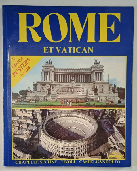 ROME ET VATICAN , 2 GRANDS POSTERS INCLUDE , 1992