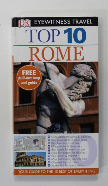 ROME , TOP 10 , EYEWITNESS TRAVEL GUIDE , by REID BRAMBLETT and JEFFREY KENNEDY , 2008