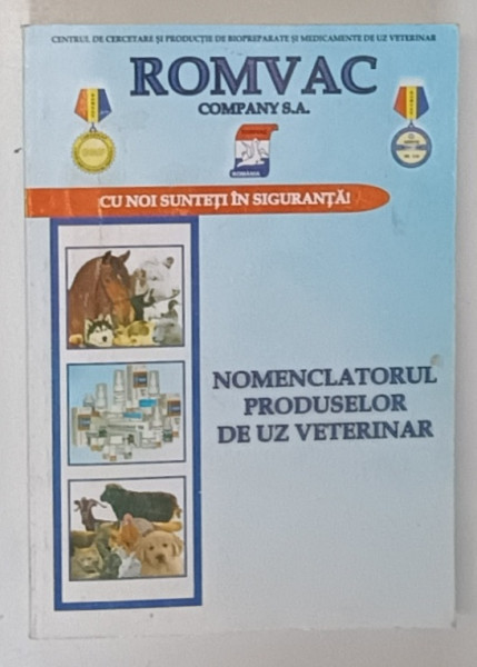 ROMVAC , COMPANY S.A. , NOMENCLATORUL PRODUSELOR DE UZ VETERINAR , ANII  '2000