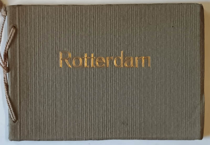ROTTERDAM , SET DE 16 CARTI POSTALE DETASABILE , FOTOGRAFII DE EPOCA ALB - NEGRU
