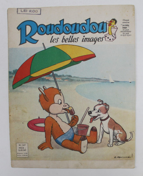 ROUDOUDOU , LES BELLES IMAGES , REVISTA PENTRU COPII , NO. 167 , JUILLET , 1962