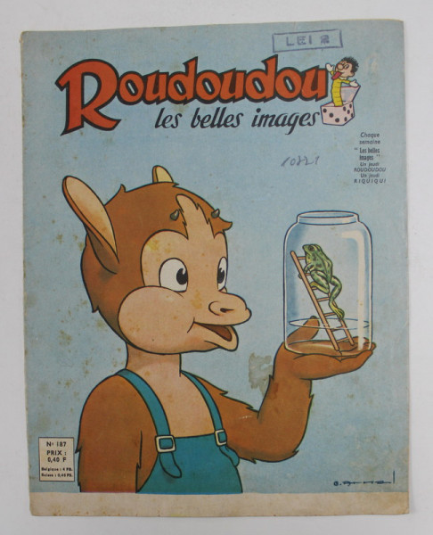 ROUDOUDOU , LES BELLES IMAGES , REVISTA PENTRU COPII , NO. 187 , AVRIL  , 1963
