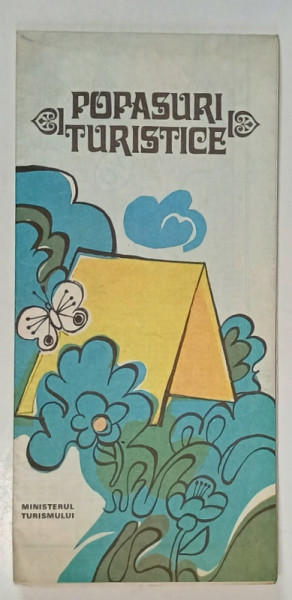 R.S. ROMANIA , POPASURI TURISTICE  , HARTA , 1981