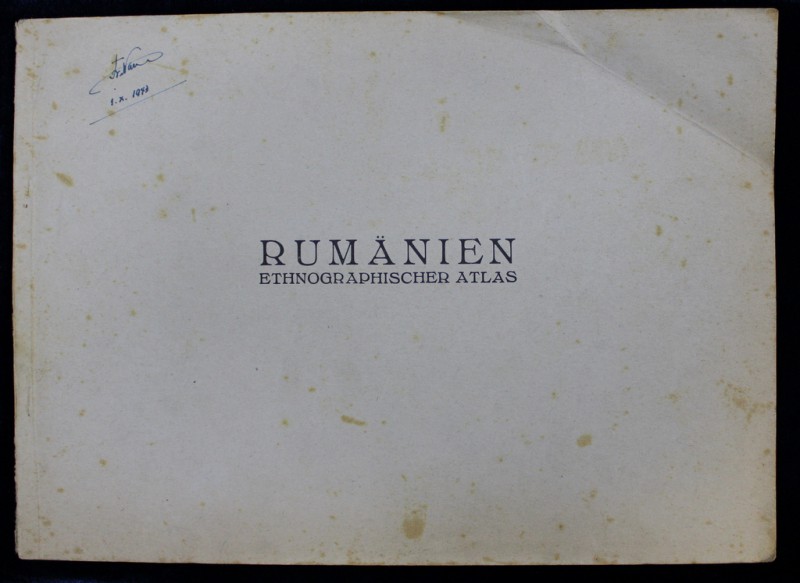 RUMANIEN ETHNOGRAPHISCHER ATLAS - BUCURESTI, 1941