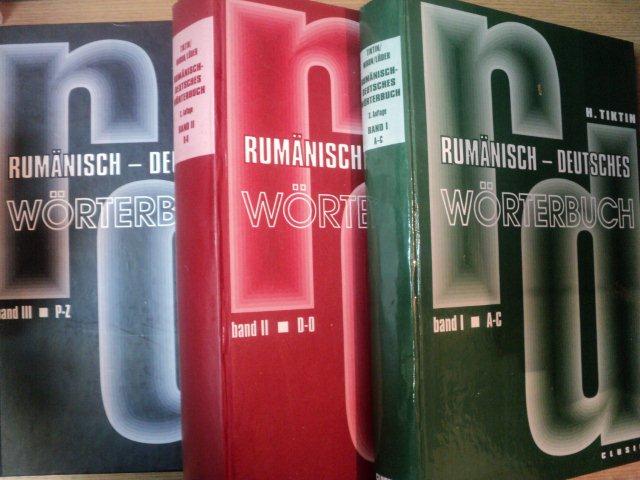 RUMANISCH - DEUTSCHES WORTERBUCH VOL I , II , III de H. TIKTIN , 2000