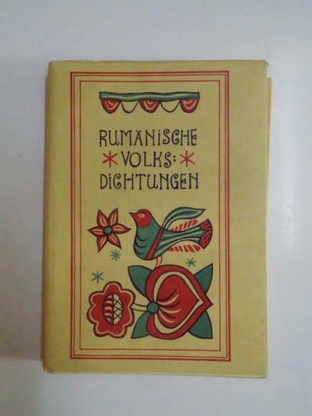 RUMANISCHE VOLKS DICHTUNGEN de ALFRED MARGUL - SPERBER