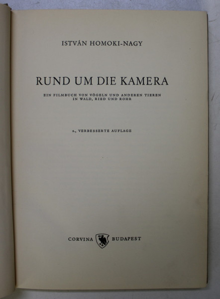 RUND UM DIE KAMERA von ISTVAN HOMOKI - NAGY , 1957