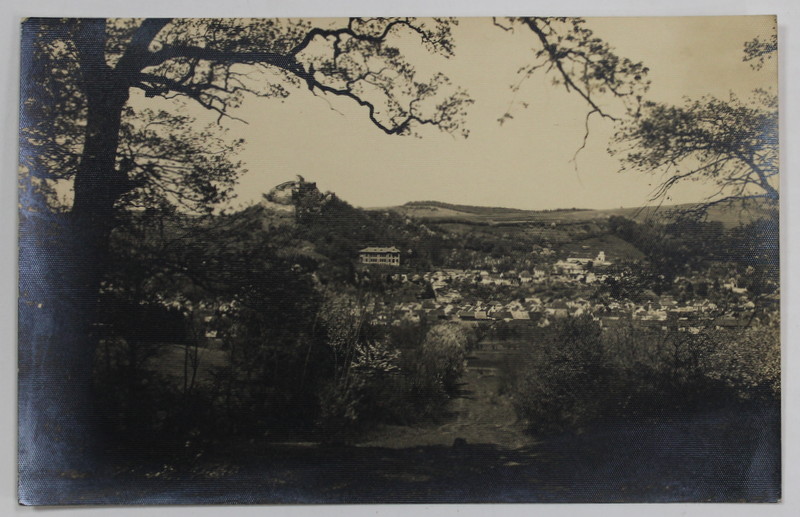 RUPEA, VEDERE DE ANSAMBLU , ORASUL SI CETATEA , CARTE POSTALA , INTERBELICA