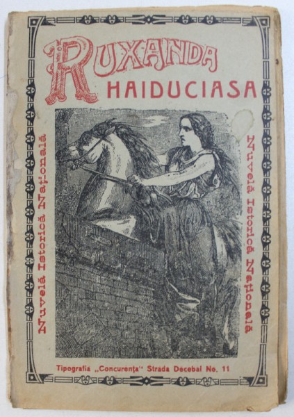 RUXANDRA HAIDUCIASA  - NUVELA ISTORICA NATIONALA