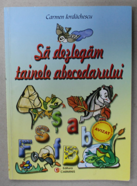 SA DEZLEGAM TAINELE ABECEDARULUI de CARMEN IORDACHESCU , 2004, COPERTA BROSATA