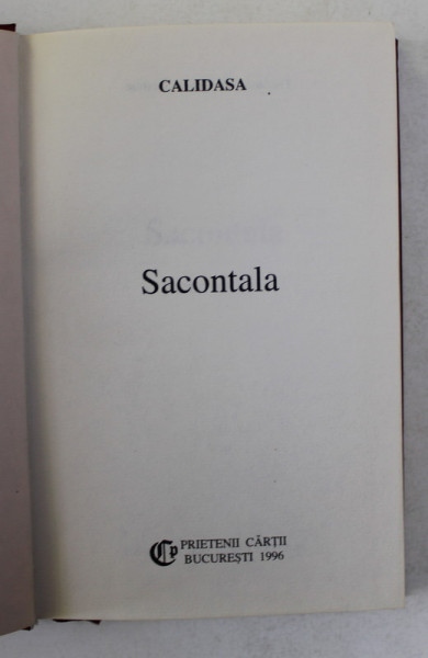 SACONTALA de CALIDASA , 1998