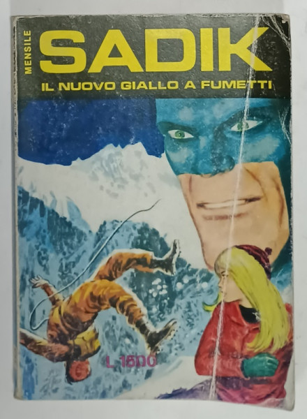 SADIK , IL NUOVO GIALLO A FUMETTI , LA TOMBA DI GHIACCIO , BENZI DESENATE CU TEXT IN LIMBA ITALIANA , 1990