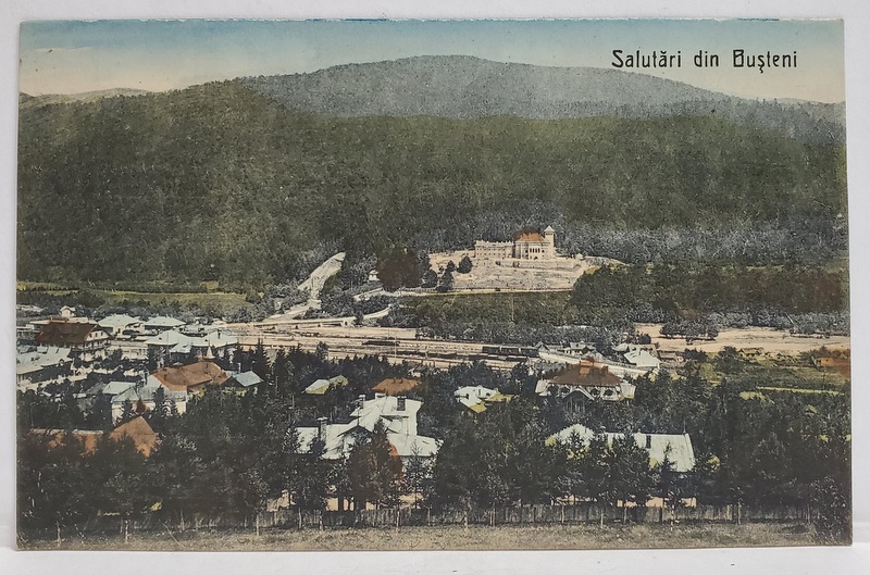 SALUTARI DIN  BUSTENI , PANORAMA , CARTE POSTALA , INTERBELICA