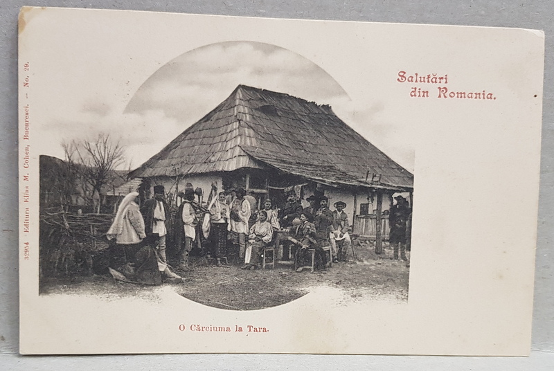 Severe Brown Botany SALUTARI DIN ROMANIA - O CARCIUMA LA TARA , CARTE POSTALA ILUSTRATA , MONOCROMA, NECIRCULATA , CLASICA , CCA . 1900 Severe Brown Botany SALUTARI DIN ROMANIA - O CARCIUMA LA TARA , CARTE POSTALA ILUSTRATA , MONOCROMA, NECIRCULATA , CLASICA , CCA . 1900