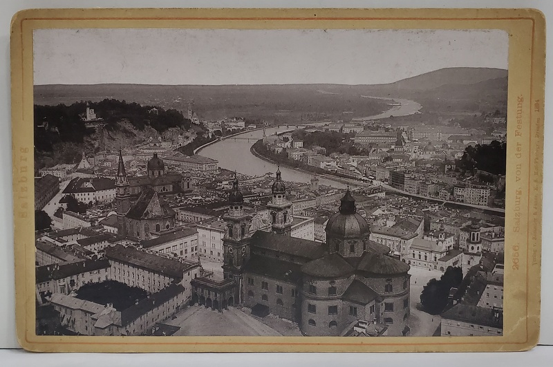 SALZBURG VON DER FESTUNG , FOTOGRAFIE CABINET , 1894