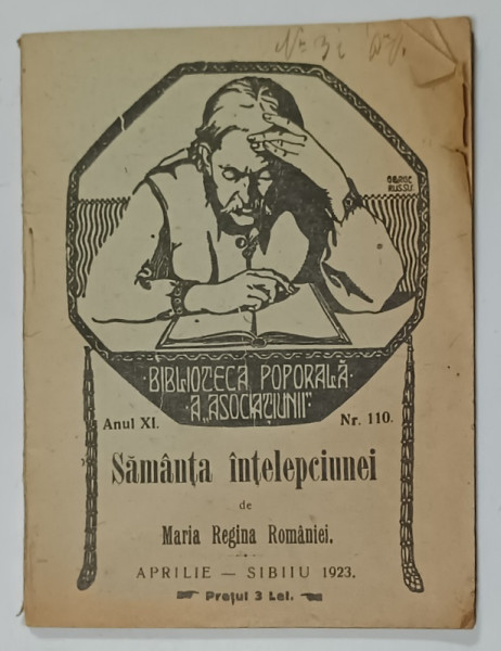 SAMANTA INTELEPCIUNEI de MARIA REGINA ROMANIEI , 1923