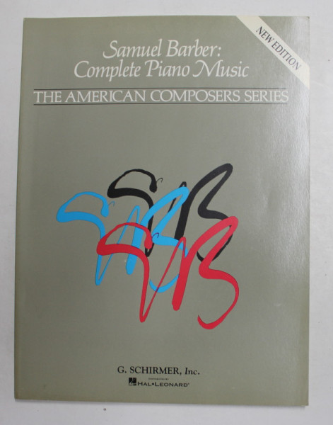 SAMUEL BARBER - COMPLETE PIANO MUSIC , ANII '90