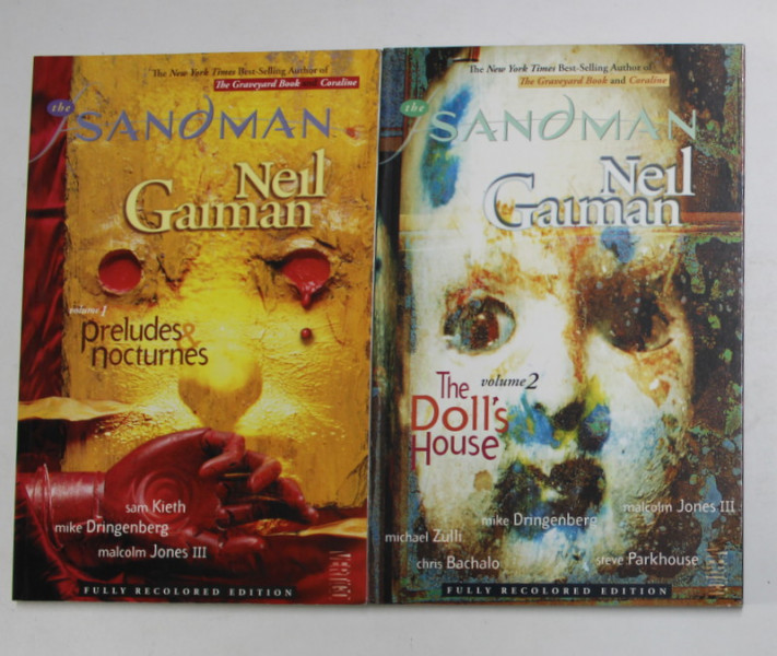SANDMAN by NEIL GAMAN , TWO VOLUMES , 2010 , BENZI DESENATE