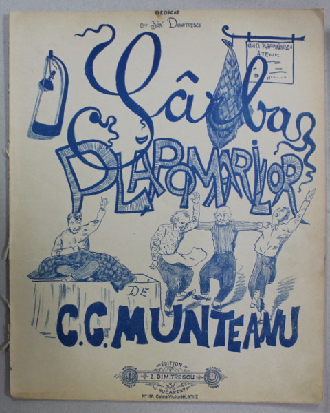 SARBA PLAPUMARILOR de C.C. MUNTEANU , SFARSITUL SEC. XIX , PARTITURA