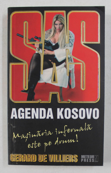 SAS - AGENDA KOSOVO de GERARD DE VILLIERS , 2008