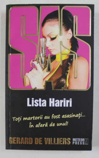 SAS - LISTA HARIRI de GERARD DE VILLIERS , 2010