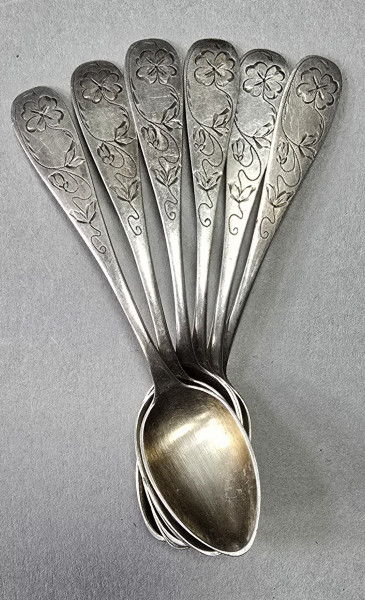Sase lingurite din argint, Germania, cca. 1900