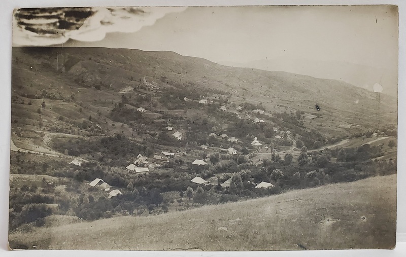 SAT BODESTI , NEAMT , VEDERE GENERALA  DE PE DEALUL BODESTILOR , CARTE POSTALA , 1932