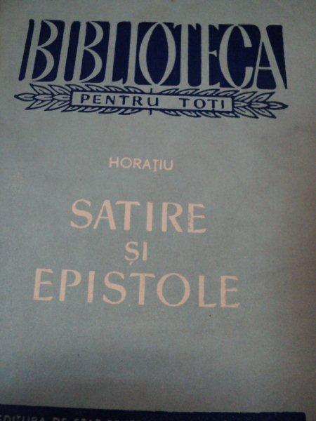 SATIRE SI EPISTOLE de HORATIU,1959