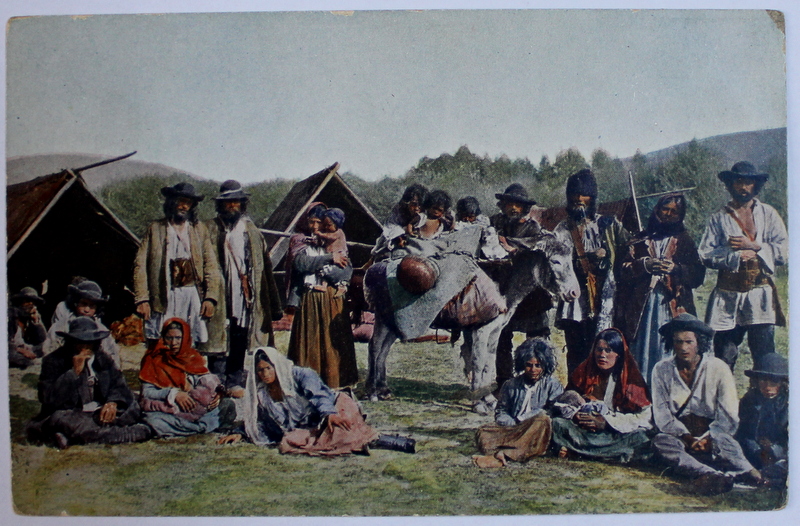 SATRA DE TIGANI -  CARTE POSTALA ILUSTRATA , POLICROMA , NECIRCULATA , INCEPUT DE SECOL XX