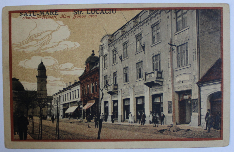 SATU - MARE , STRADA LUCACIU , CARTE POSTALA ILUSTRATA , POLICROMA, NECIRCULATA , INCEPUT DE SECOL XX