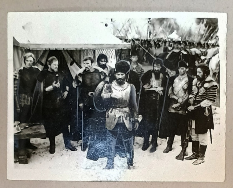 SCENA DIN FILMUL ' MIHAI VITEAZUL ' : AMZA PELLEA , FLORIN PIERSIC , ILARION CIOBANU , SEPTIMIU SEVER , ETC , FOTOGRAFIE DE PRESA , 1970