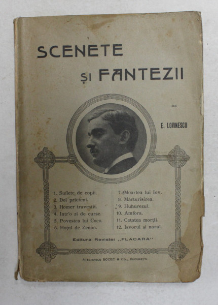 SCENETE SI FANTEZII de E. LOVINESCU  1911