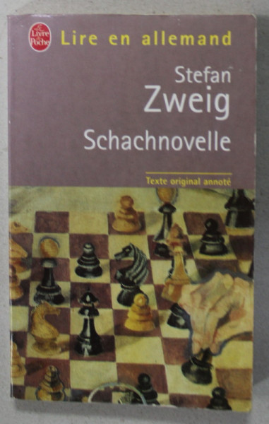 SCHACHNOVELLE von STEFAN ZWEIG , TEXT IN LIMBA GERMANA , 1991