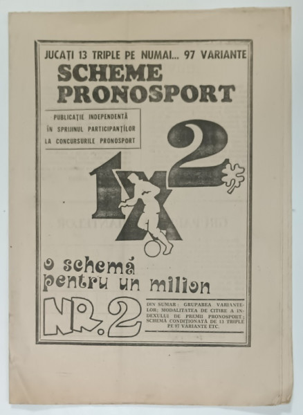 SCHEME PRONOSPORT , REVISTA , NR. 2, 1991