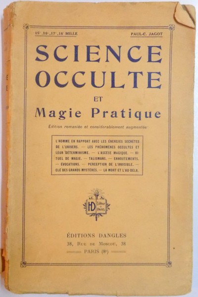 SCIENCE OCCULTE ET MAGIE PRATIQUE par PAUL C. JAGOT