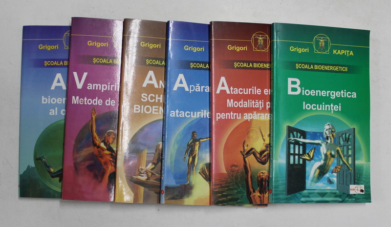 SCOALA BIOENERGETICII de GRIGORI KAPITA , SET DE 6 VOLUME , 2001