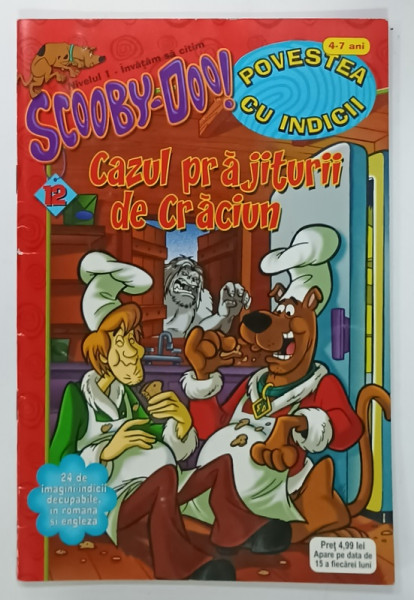 SCOOBY - DOO ! , NR. 12 : CAZUL PRAJITURII DE CRACIUN , REVISTA LUNARA , 2008