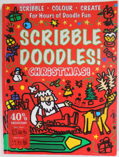 SCRIBBLE DOODLES ! CHRISTMAS ! , illustrated by SIMON ABBOTT ...ANDY ROBERT DAVIS , CARTE DE COLORAT , 2010