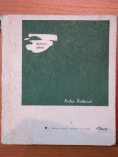 SCRIERI ALESE- ARTHUR RIMBAUD, BUC. 1968