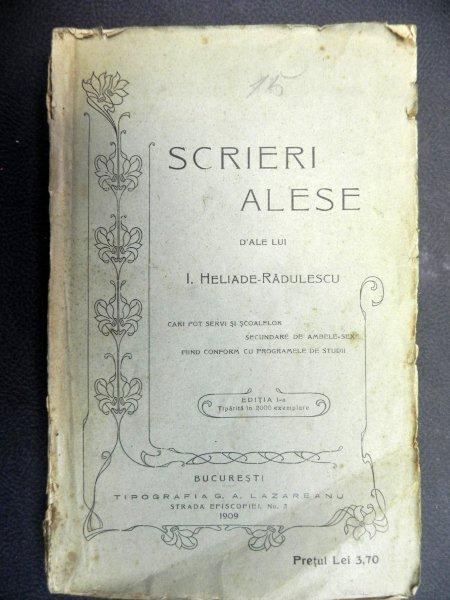 SCRIERI ALESE   I.H. RADULESCU 