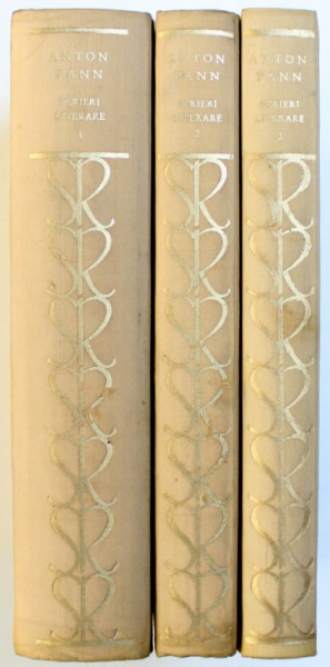 SCRIERI LITERARE de ANTON PANN , VOLUMELE I - III , 1963
