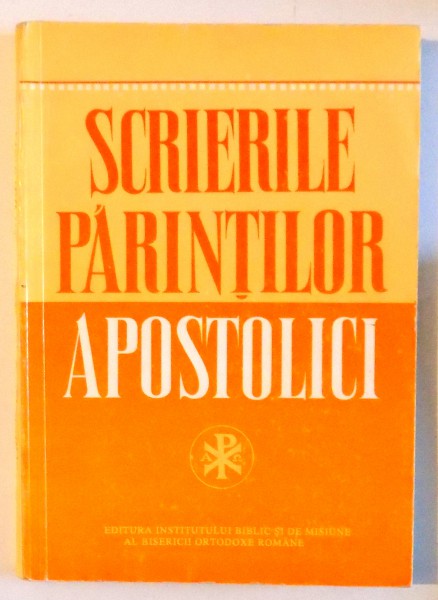 SCRIERILE PARINTILOR APOSTOLICI de DUMITRU FECIORU , 1995 , PREZINTA HALOURI DE APA