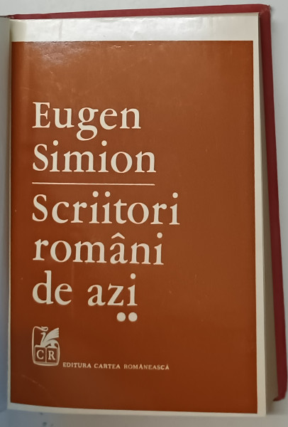 SCRIITORI ROMANI DE AZI-EUGEN SIMION  II